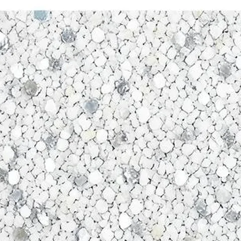 Échantillon de flocon Opal (FB-901) — Blanc, gris pâle et argent