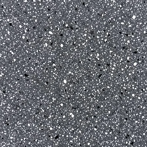 Échantillon de flocon Soapstone (F9320) — Gris ardoise foncé, blanc et noir